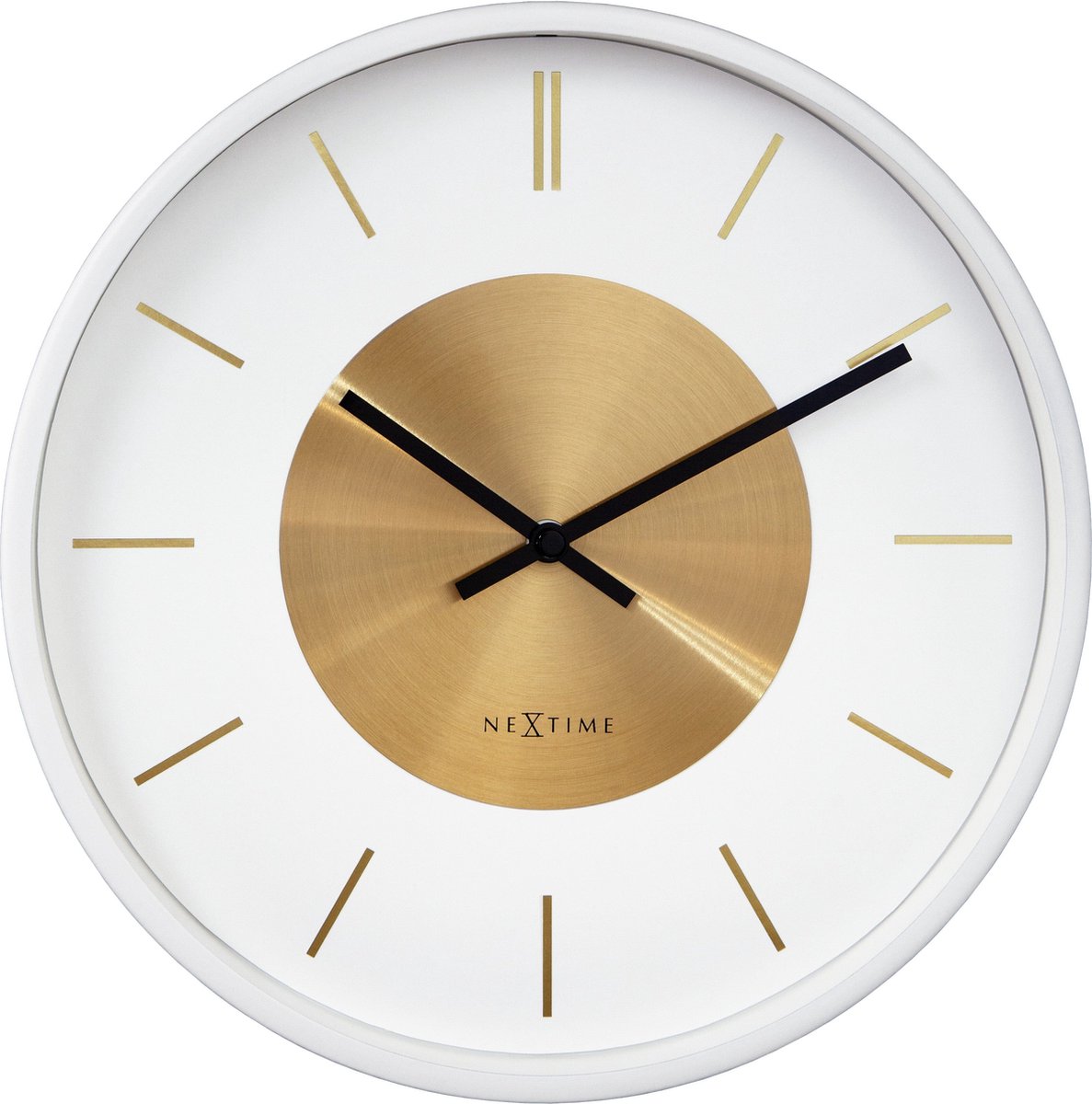 Nextime Nextime Wall Clock Retro II 25 cm Oro bianco