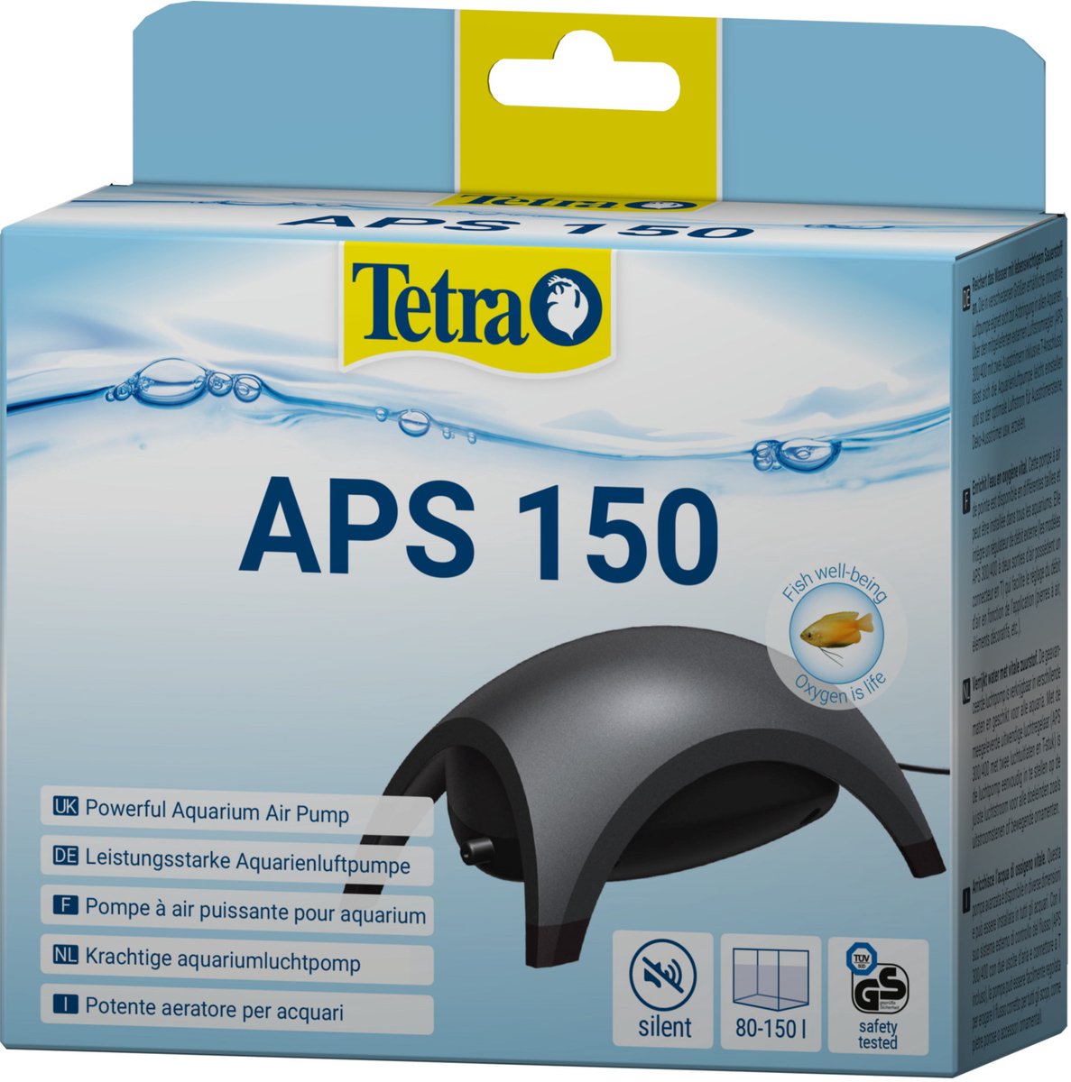Pompa ad aria Tetra tec aps 150 - 150 l h - 3,1 w
