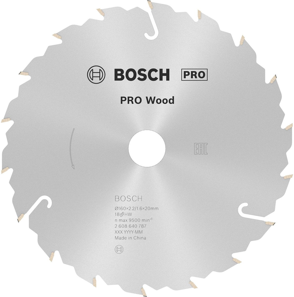 Bosch cirkzb velocidad 160x20x2.4 18t fz wz