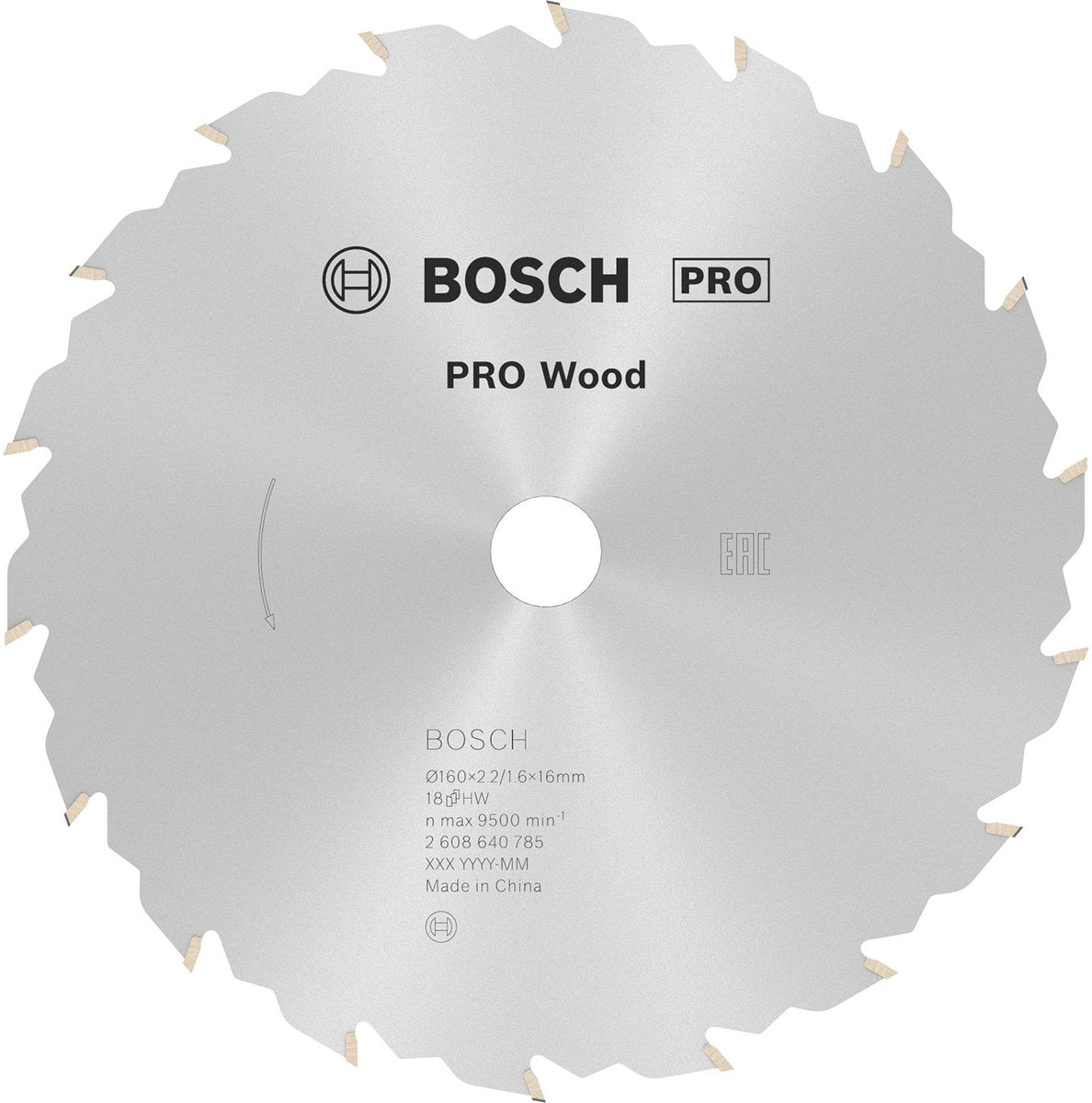 Bosch cirkzb velocidad 160x16x2.4 18t fz wz