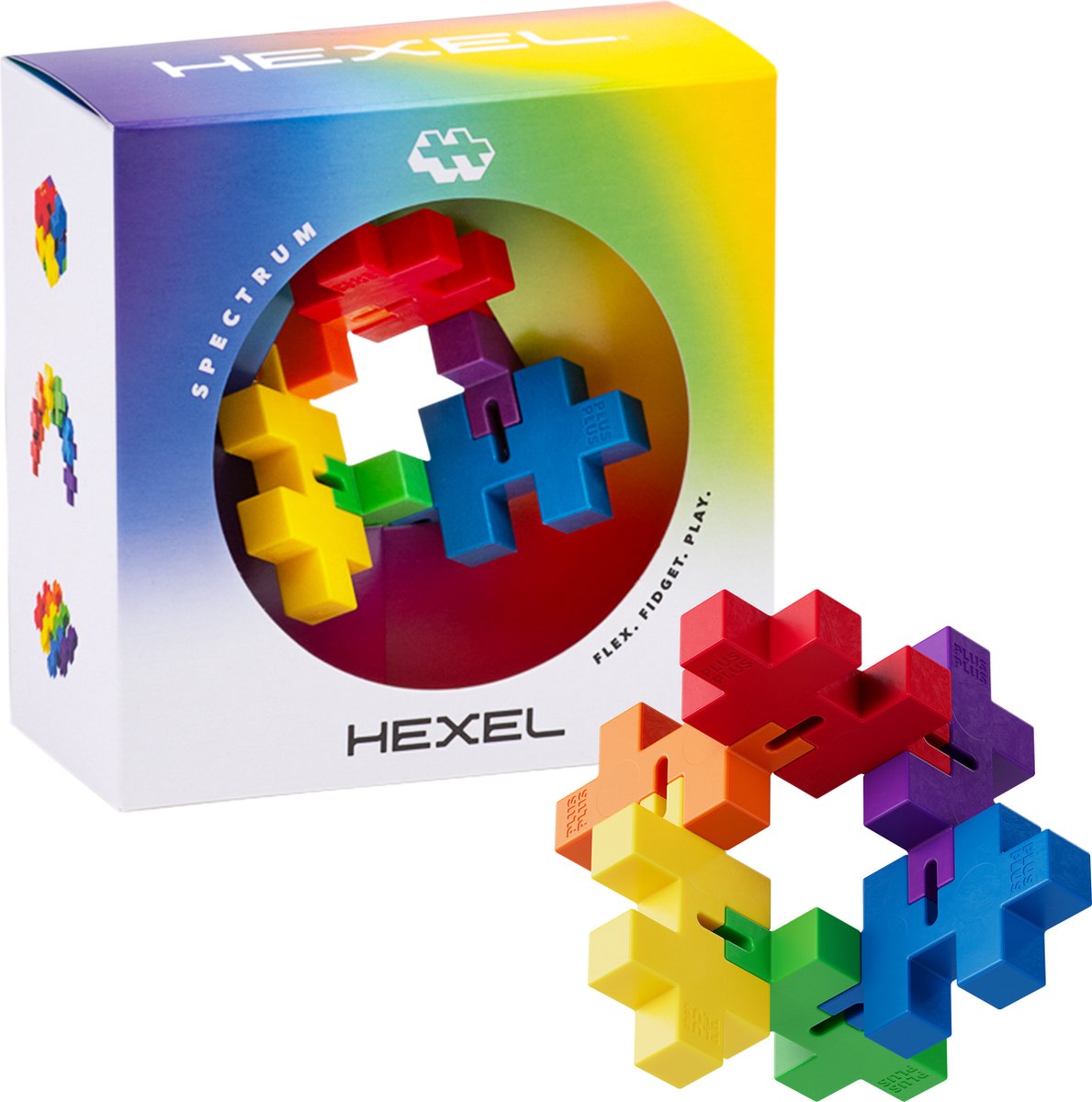 Plus plus hexel espectro plus-plus: 6 piezas (3485)