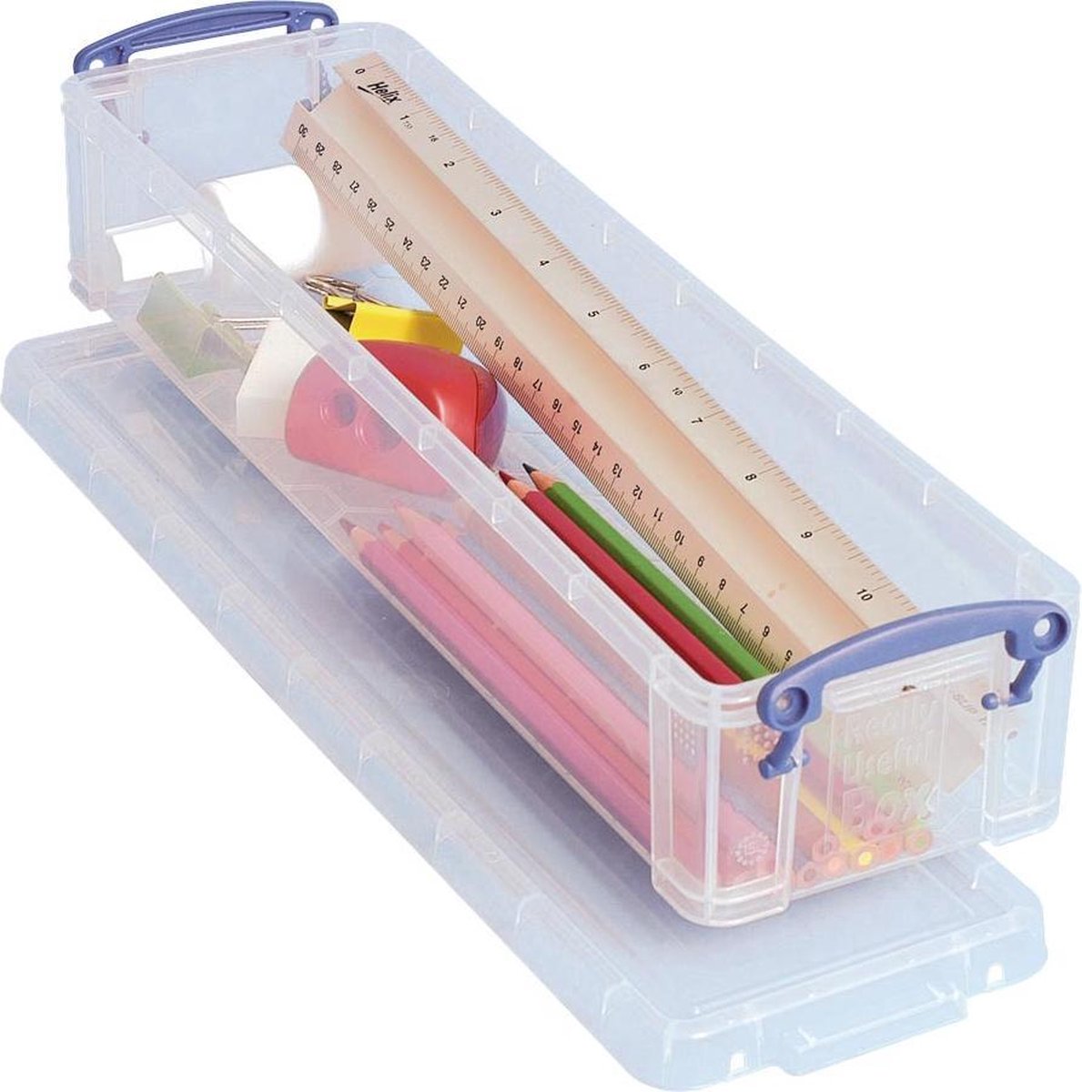 Caja realmente útil para lápices de 15 litros transparente.