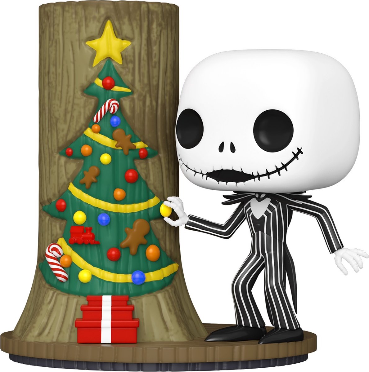 Funko the nightmare before christmas - 30th pop! deluxe jack with christmas town door 9 cm verzamelfiguur - multicolours