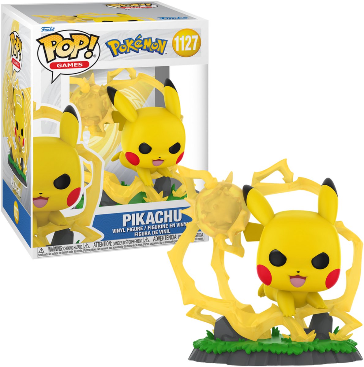 Funko pokémon pikachu (pop! games) vinylfiguur 1127 unisex pop! - neutraal - standard