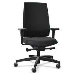 Silla giratoria Dauphin id 7045 plástico negro