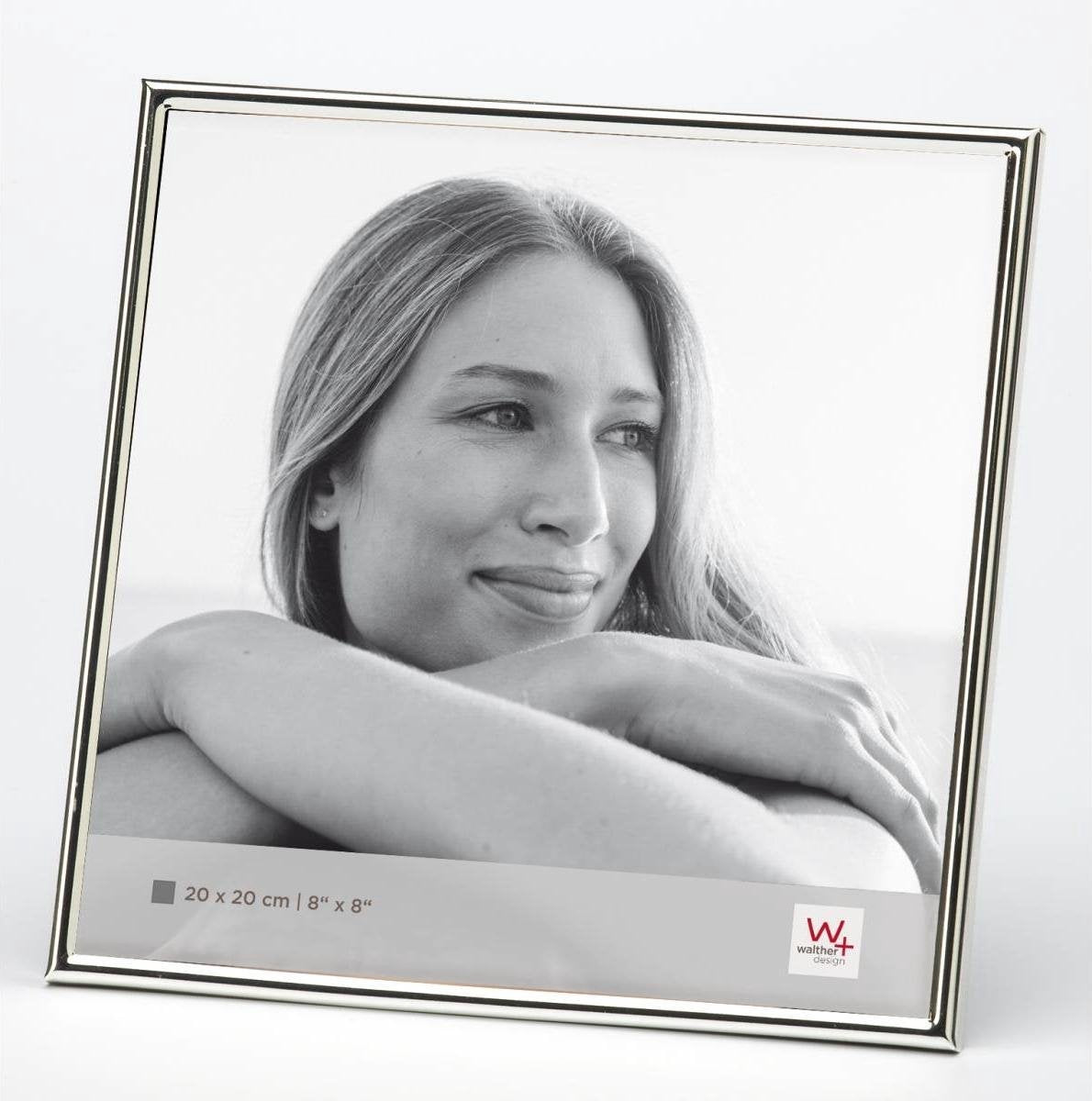 Walther design Chloe - cornice per foto - dimensione foto 20 x 20 cm - argento