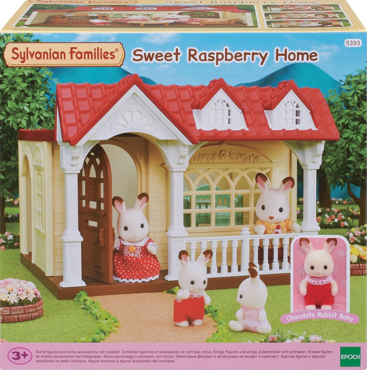 Familias Sylvanian 5393 casa de frambuesa dulce