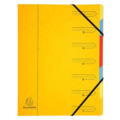 Carpeta clasificadora exacompta 54079e a4 amarilla