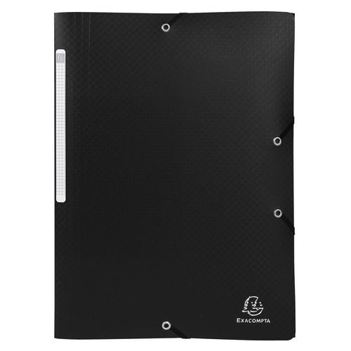 Carpeta 3 solapas exacompta 55081e a4 negra