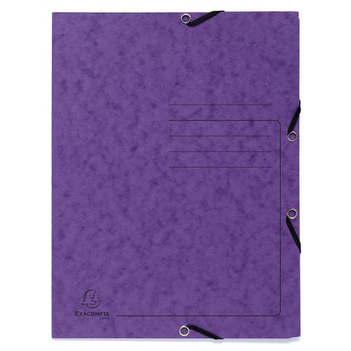 Carpeta 3 solapas exacompta 55408e a4 violeta