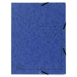 Carpeta 3 solapas exacompta 55402e a4 azul