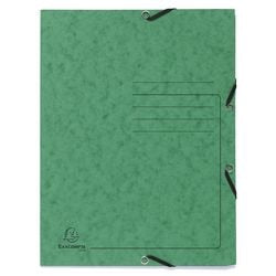 Carpeta 3 solapas exacompta 55403e a4 verde
