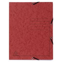 Carpeta 3 solapas exacompta 55405e a4 roja