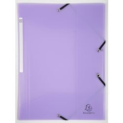 Carpeta 3 solapas exacompta 55175e a4 malva