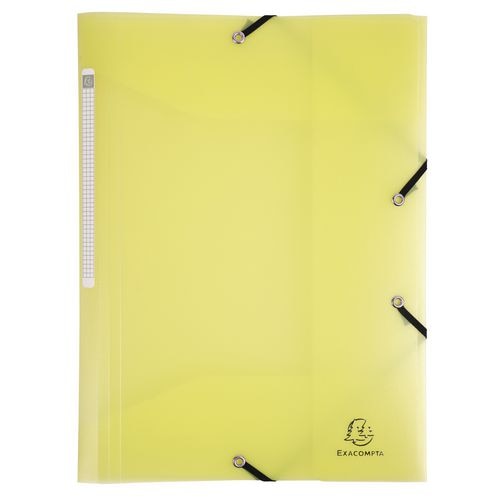 Cartella 3 lembi exacompta 55179e a4 giallo