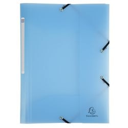 Carpeta 3 solapas exacompta 55172e a4 azul pastel