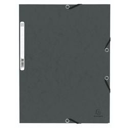 Carpeta 3 solapas exacompta 55313e a4 gris