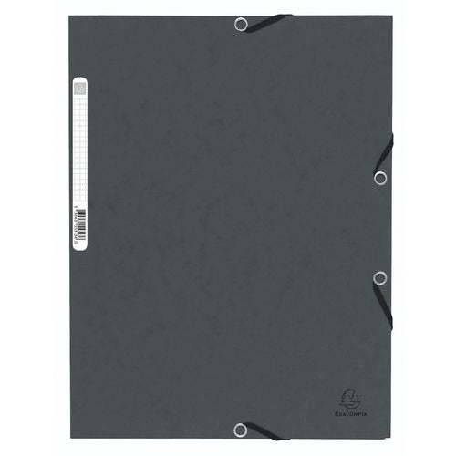 Carpeta 3 solapas exacompta 55313e a4 gris