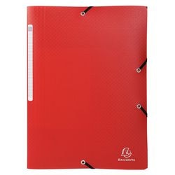 Carpeta 3 solapas exacompta 55085e a4 roja