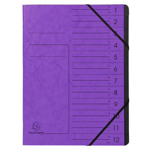 Carpeta clasificadora exacompta 541208e a4 violeta