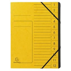 Carpeta clasificadora exacompta 541209e a4 amarilla