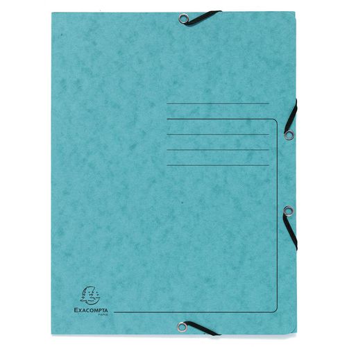Carpeta 3 solapas exacompta 55422e a4 turquesa