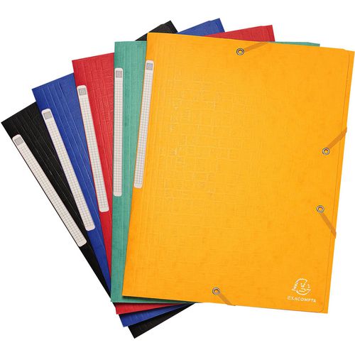 Carpeta de 3 solapas gama de colores exacompta 55750e