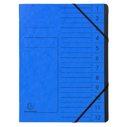 Carpeta clasificadora exacompta 541202e a4 azul