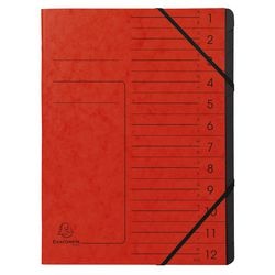 Carpeta clasificadora exacompta 541205e a4 roja