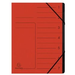Carpeta clasificadora exacompta 540705e a4 roja