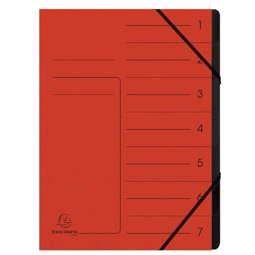 Carpeta clasificadora exacompta 540705e a4 roja