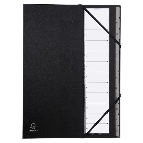 Carpeta clasificadora exacompta 56012e a4 negra