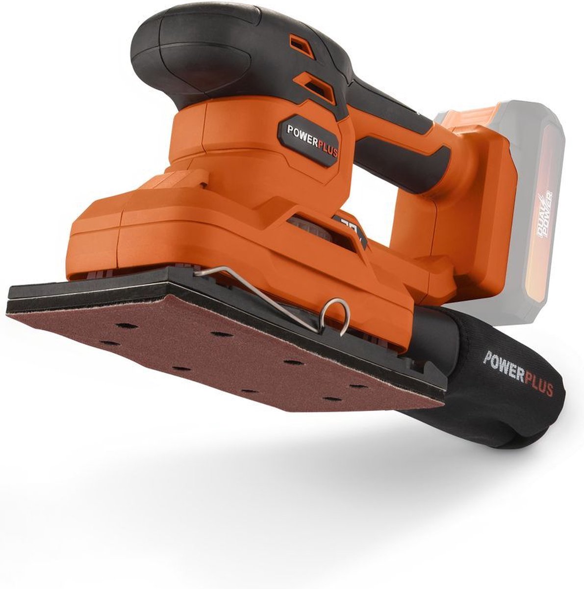 Lijadora orbital inalámbrica powerplus dual power powdp50300 - 20v - lija 187x90mm - 24000min-1, sin cargador de batería, con 1 acc.