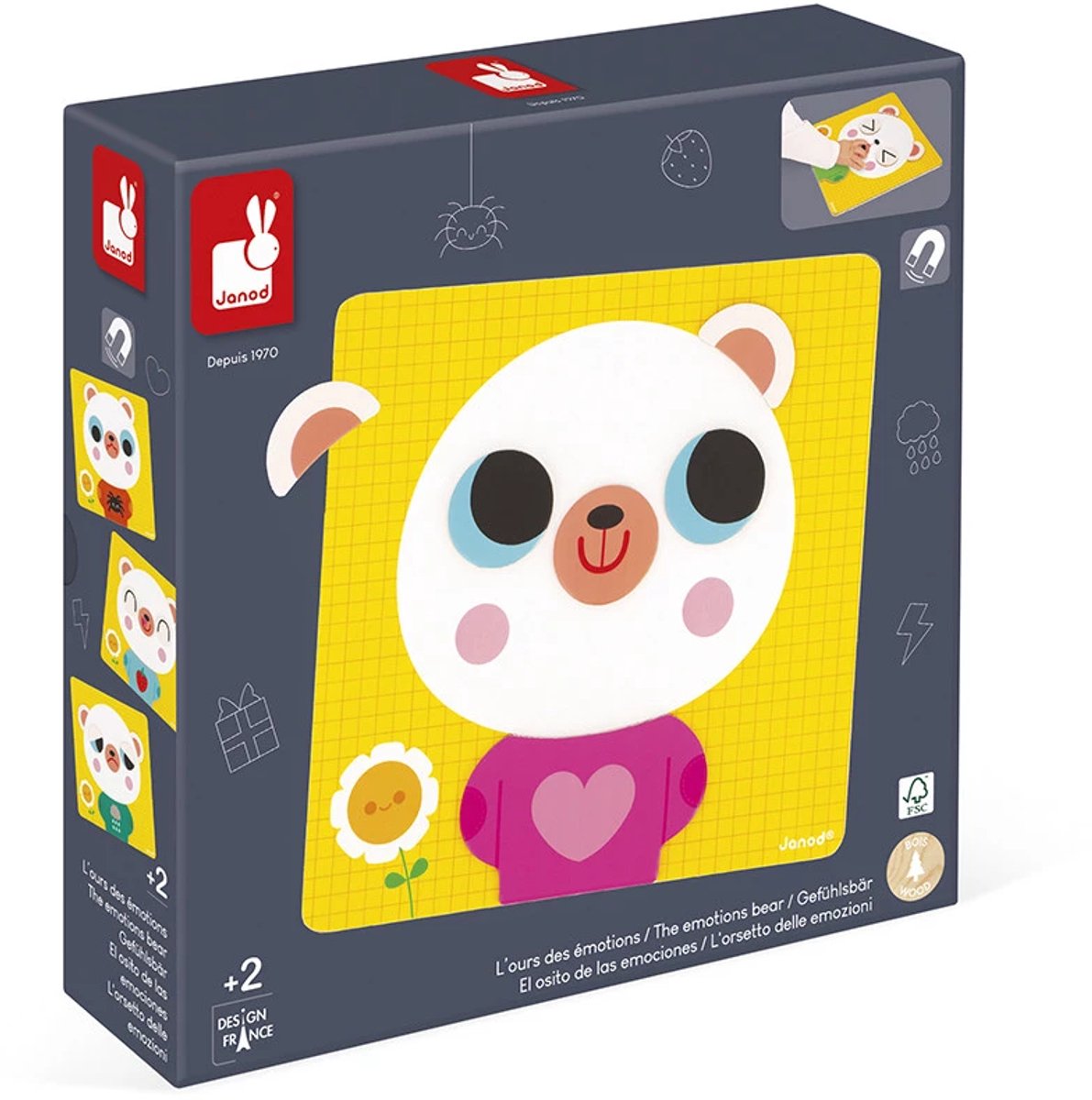 Janod - gioco magnetico - l'orso emotivo