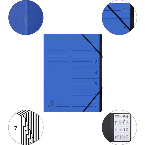 Carpeta clasificadora exacompta 540702e a4 azul