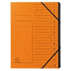 Carpeta clasificadora exacompta 541204e a4 naranja