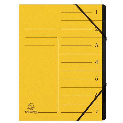 Carpeta clasificadora exacompta 540709e a4 amarilla