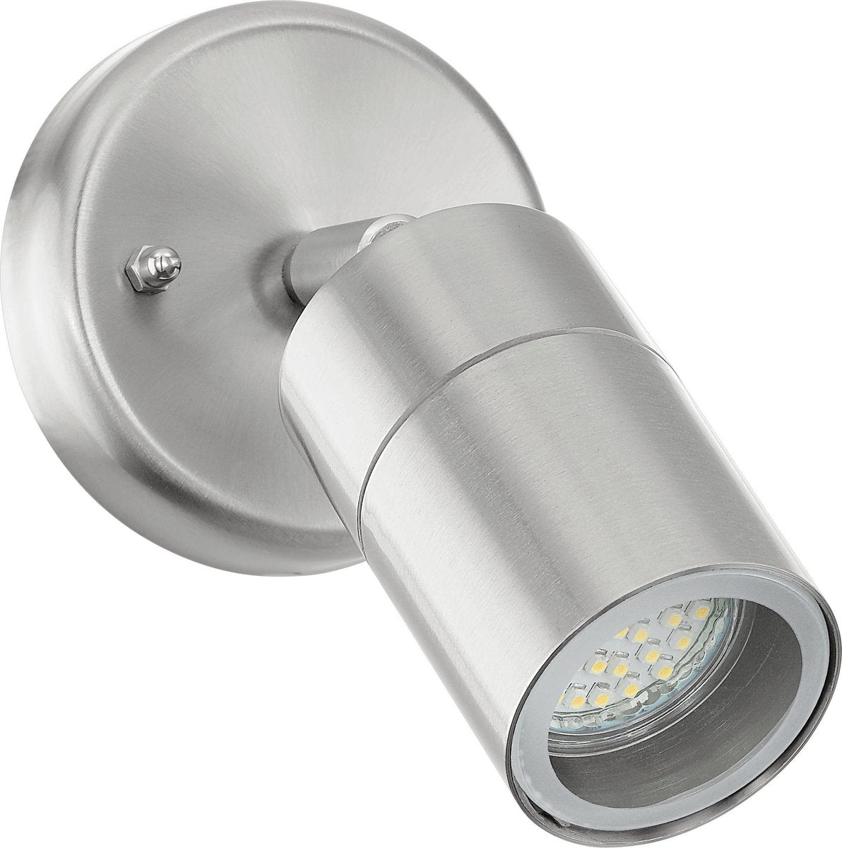 Eglo stockholm 1 - buitenverlichting - wandlamp - 1 lichts - led - rvs - helder