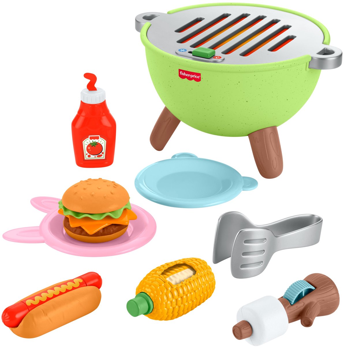 Set di attività nella foresta con griglia giocattolo Fisher-Price per bambini.