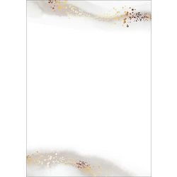 Papelería sigel dp625 acuarela dorado beige blanco
