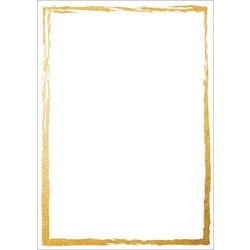 Papelería Sigel DP614 marco dorado blanco