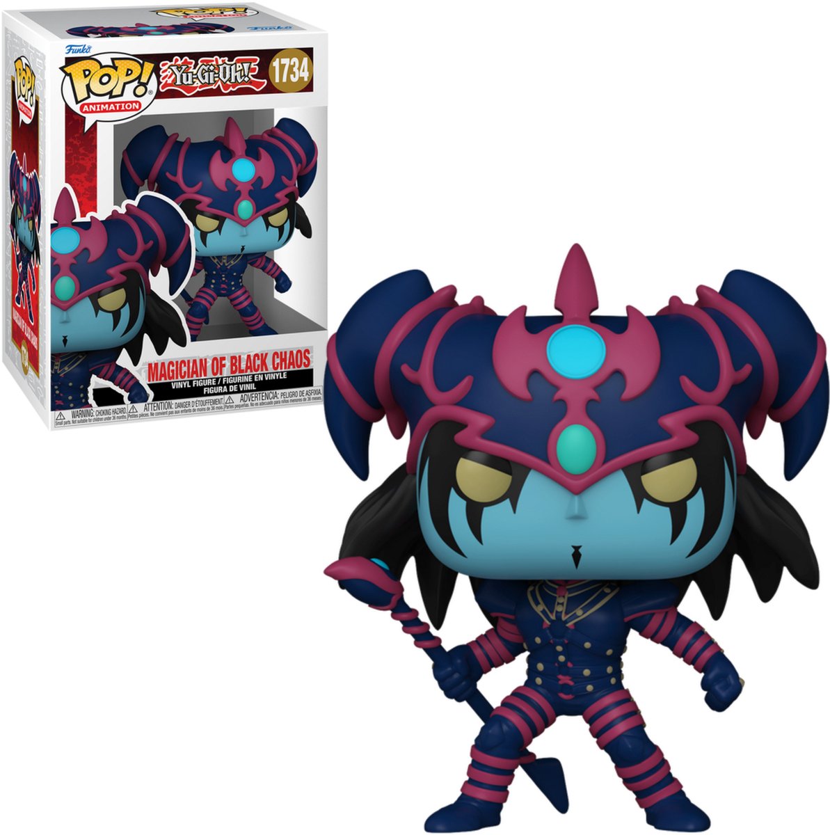 ¡Funko pop! animación: yu-gi-oh! mago del caos negro #1734