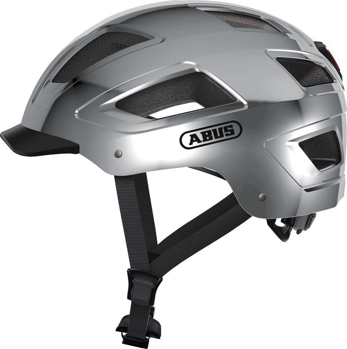 Casco Abus hyban 2.0 argento cromato m 52-58 cm