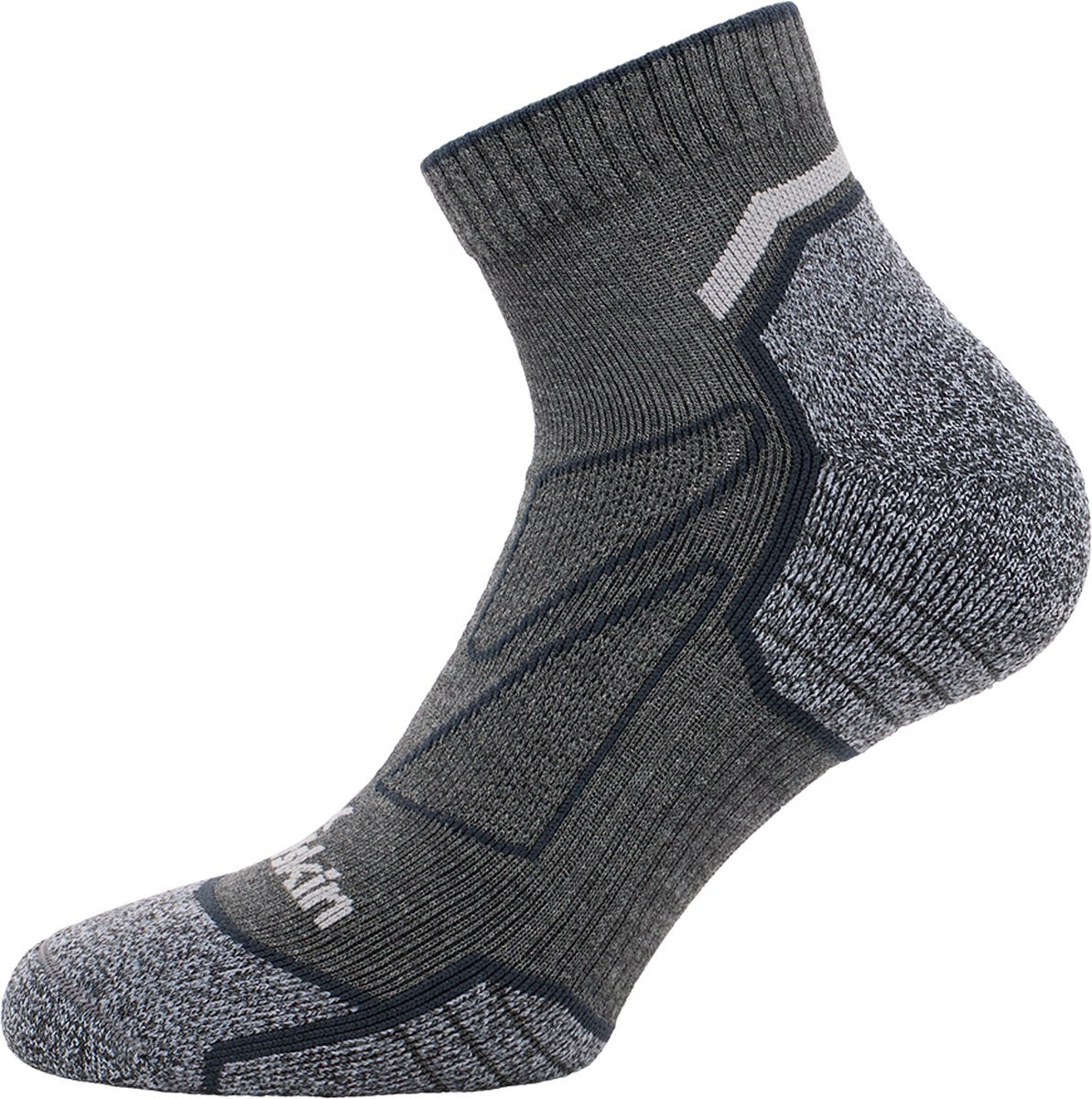 Jack wolfskin vojo light sock low c unisex sportsokken-dark grey