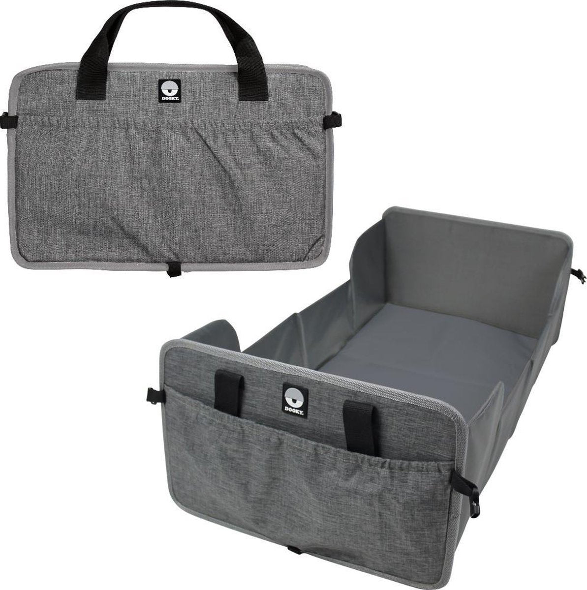 Dooky traveller - cama de viaje - plegable - 0-6 meses - gris melange
