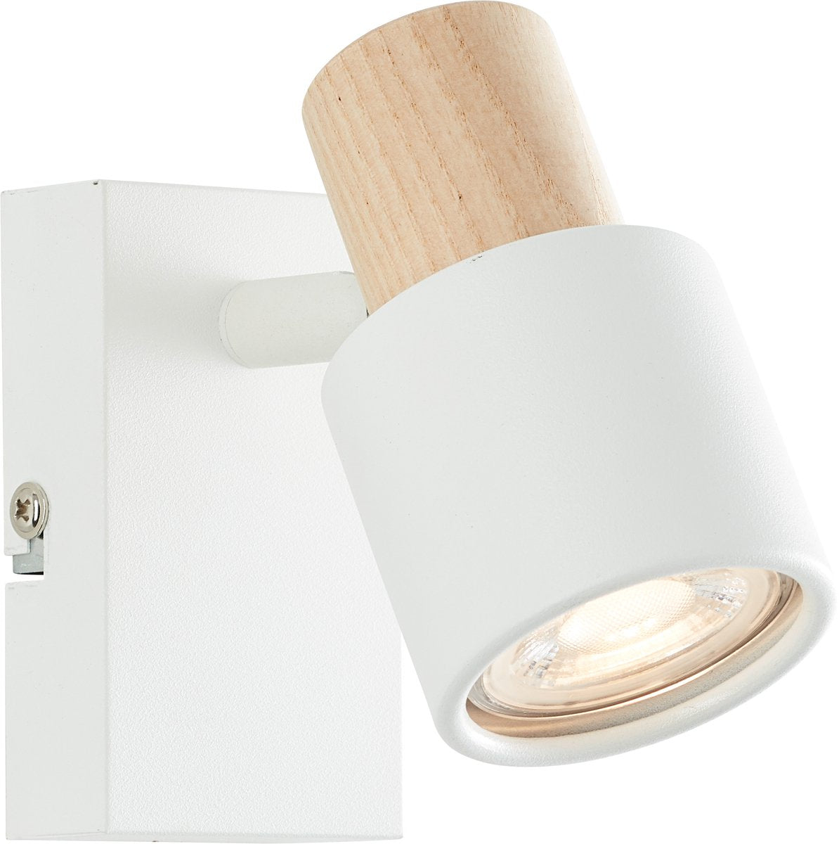 Brilliant pini - wandlamp - gu10 max 1x10w - wit hout