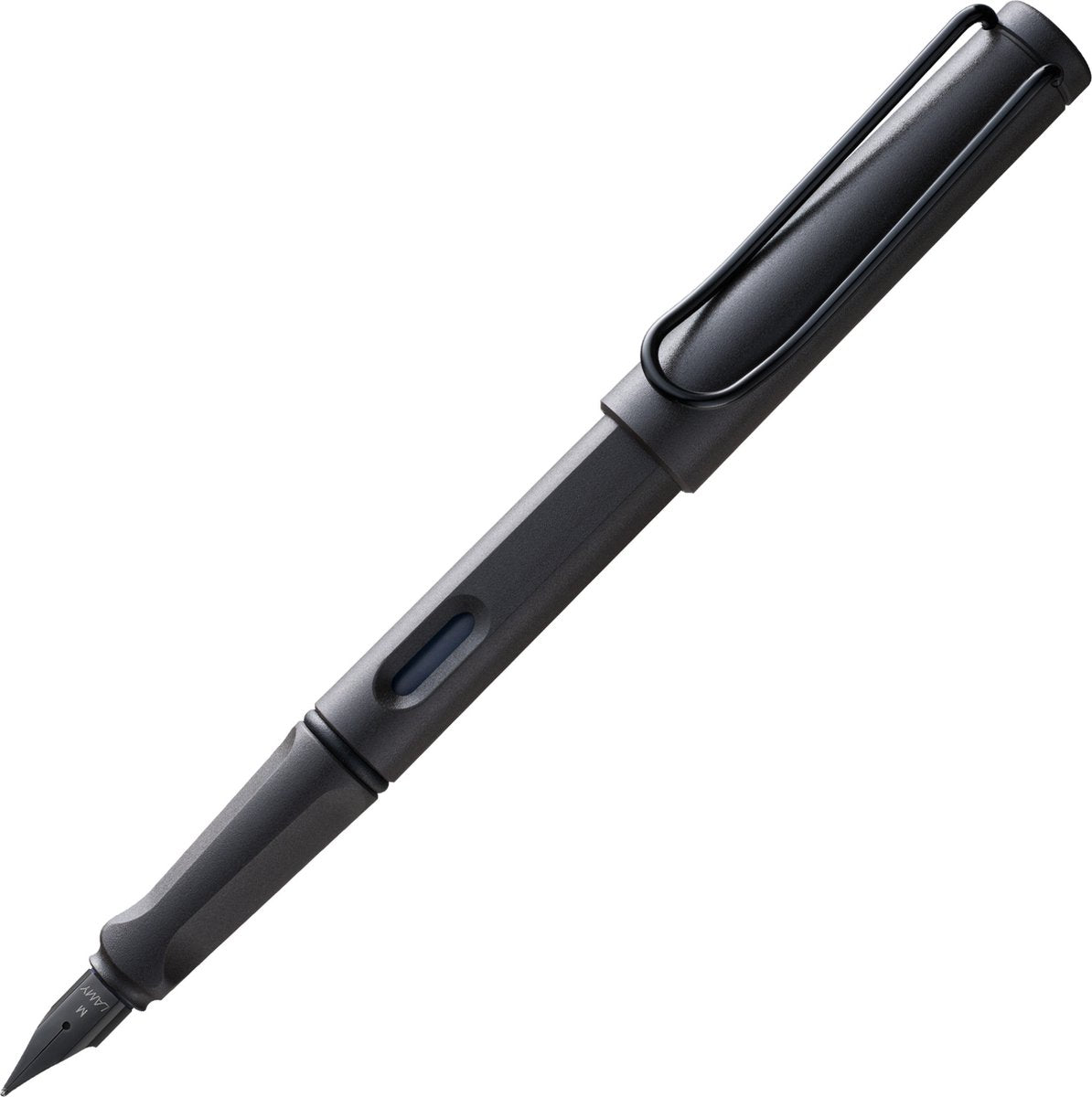 Pluma estilográfica Lamy safari umbra - con mango ergonómico - plumín de acero negro con grosor de escritura EF - plástico ASA duradero - incluye cartucho de tinta T 10 en azul