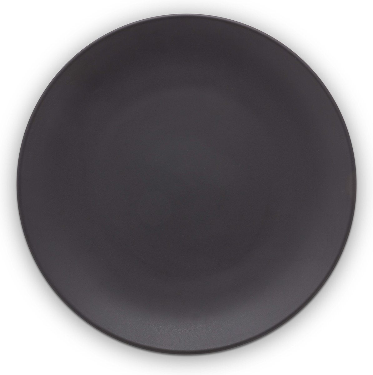 Plato llano Vtwonen - negro mate - porcelana - 25,5 cm