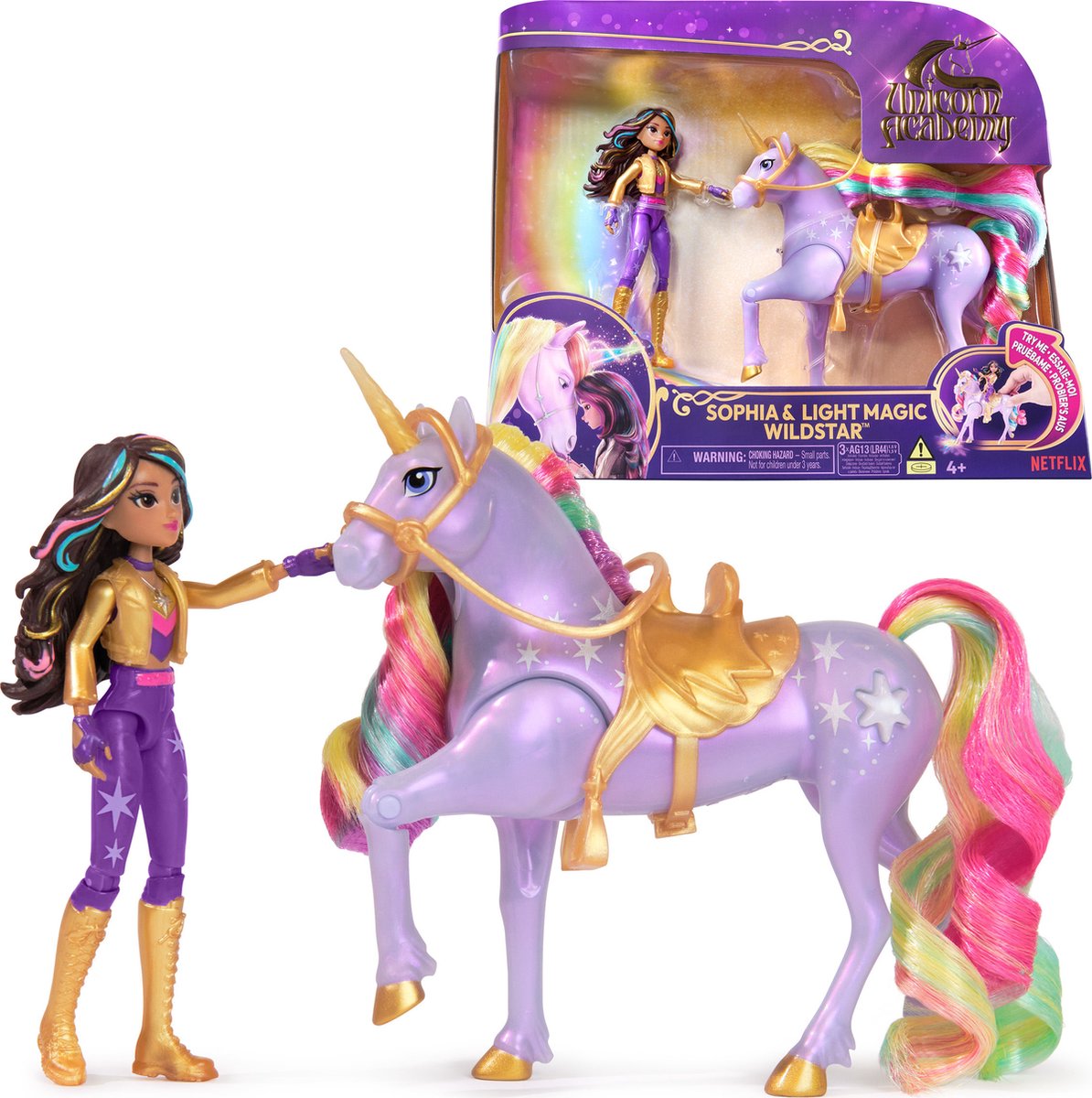 Unicorn Academy Pop Sophia Unicorn Wildstar (con luce)