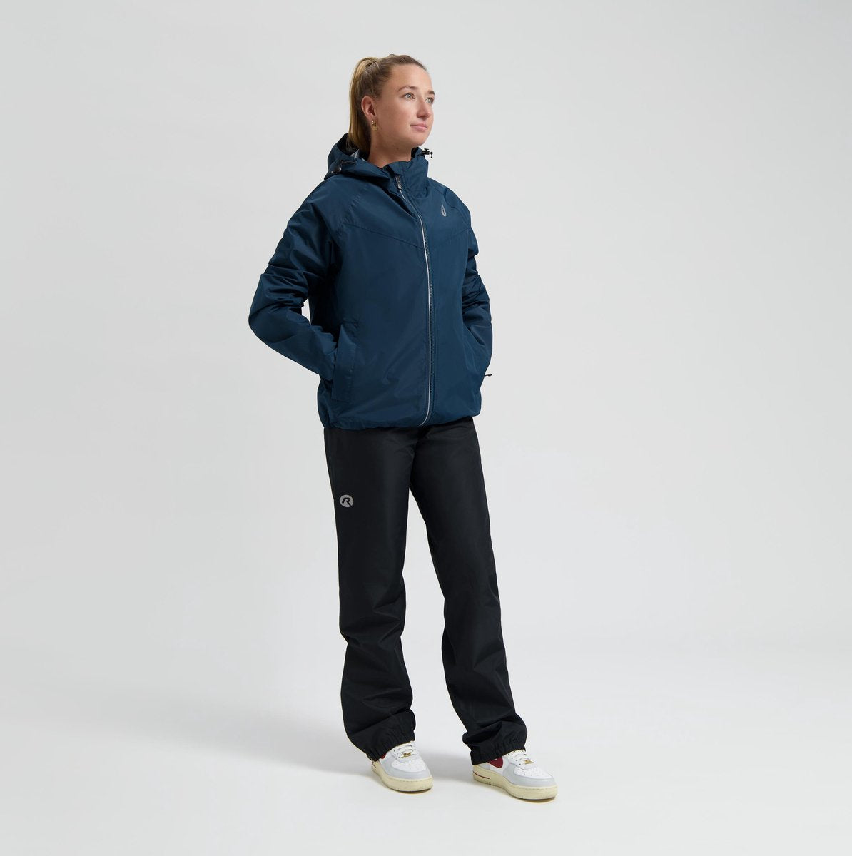 Rogelli commuter core traje de lluvia unisex - impermeable - azul negro - l